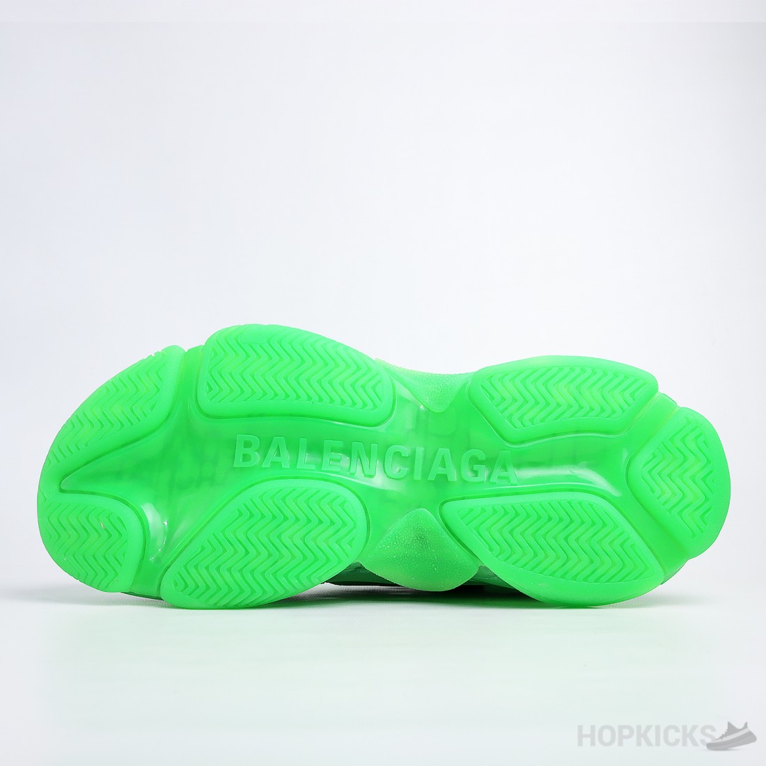 Neon green clear sole deals